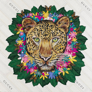 Floral Leopard Deluxe 26" x 26" - Stephen Wilson Studio