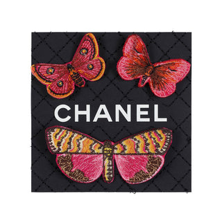 Petite Black Chanel Butterfly Swarm 3 5" x 5" - Stephen Wilson Studio