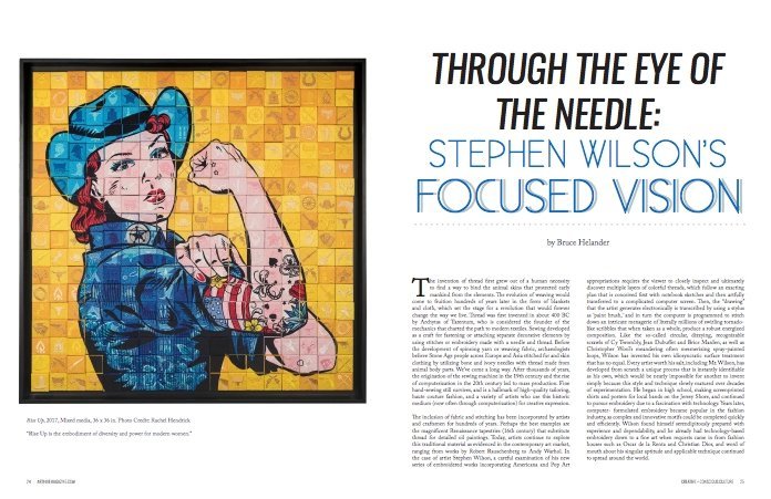 Through the Eye of the Needle - Art Hive Magazine - Stephen Wilson Studio