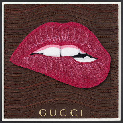 PINK LIPS 12"X12"