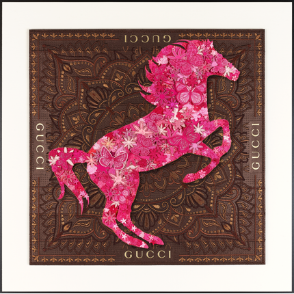 Gypsy Horse Pink 26"x26"