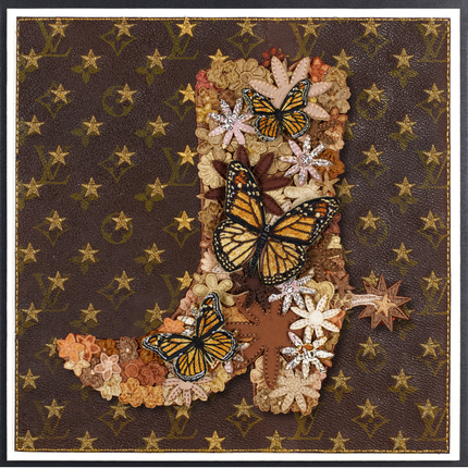 Gypsy Boot Brown 12"x12"
