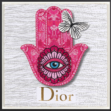 Hamsa Pink 12"X12"