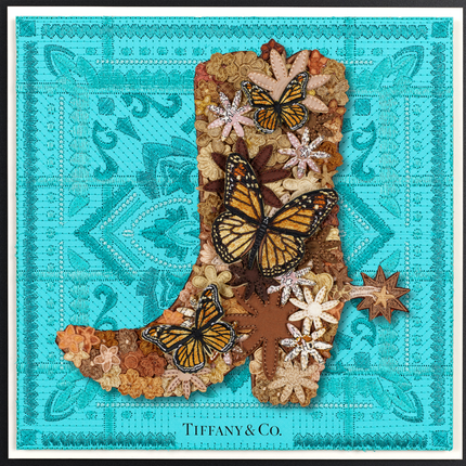 Gypsy Boot Brown 12"x12"