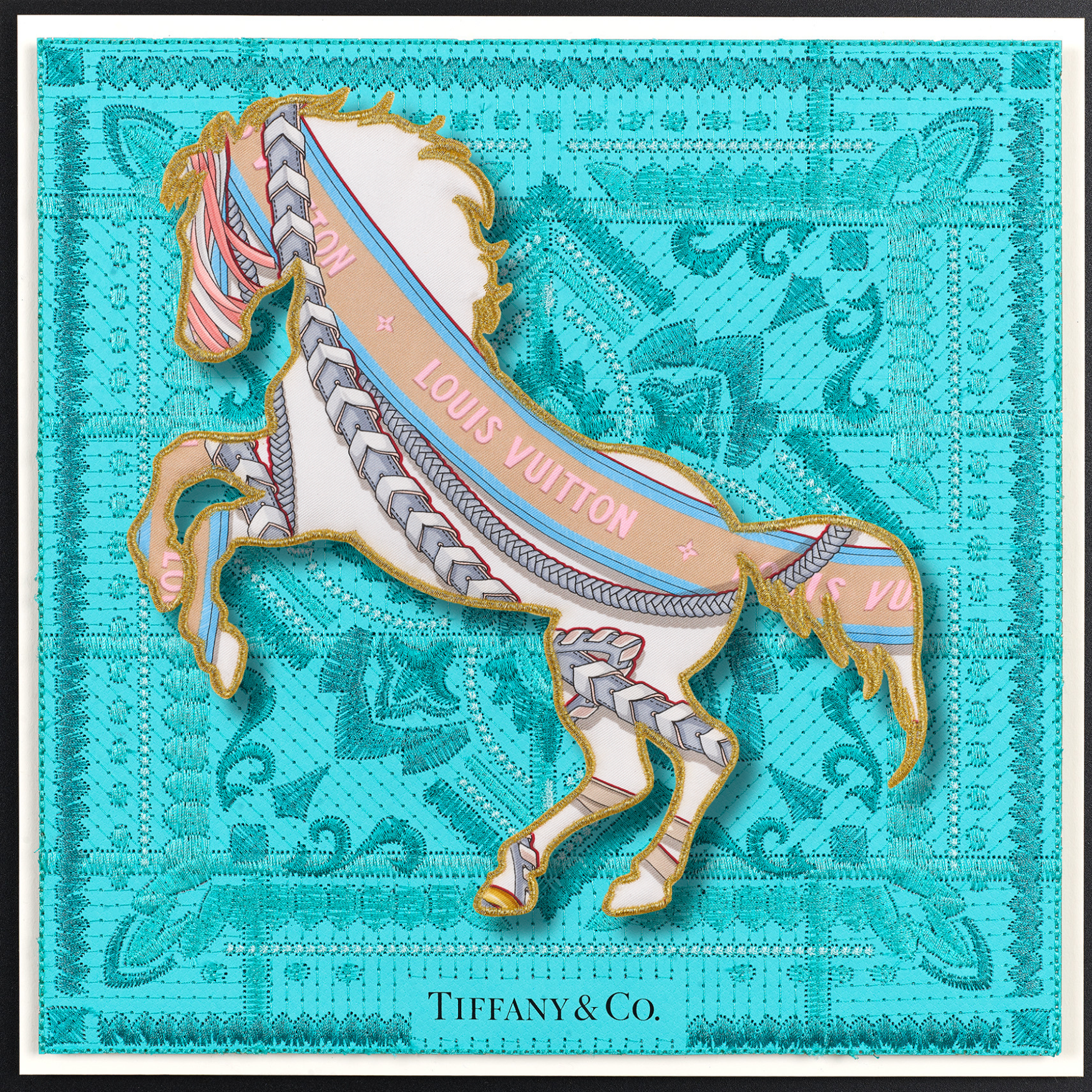 BANDANA BRONCO-LV BANNER PRINT-12"X12