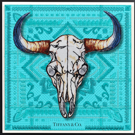 Steer Skull 12"x12"