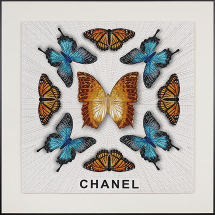 Luxury Butterfly Mandala 3- 26”X26”