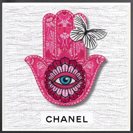 Hamsa Pink 12"X12"