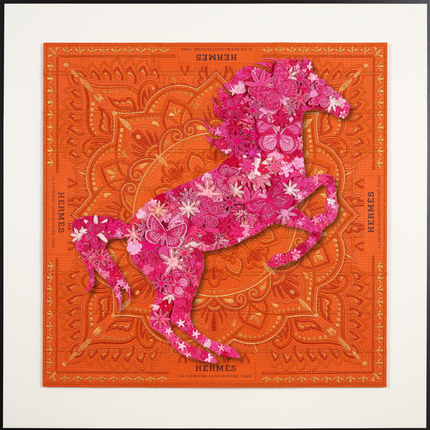 Gypsy Horse Pink 26"x26"