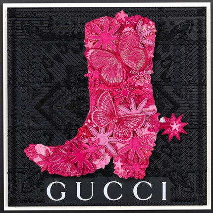 Gypsy Boot Pink 12"x12"