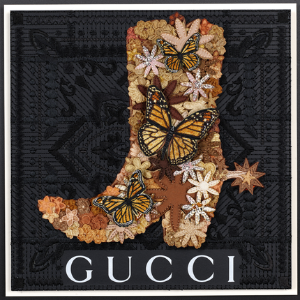 Gypsy Boot Brown 12"x12"