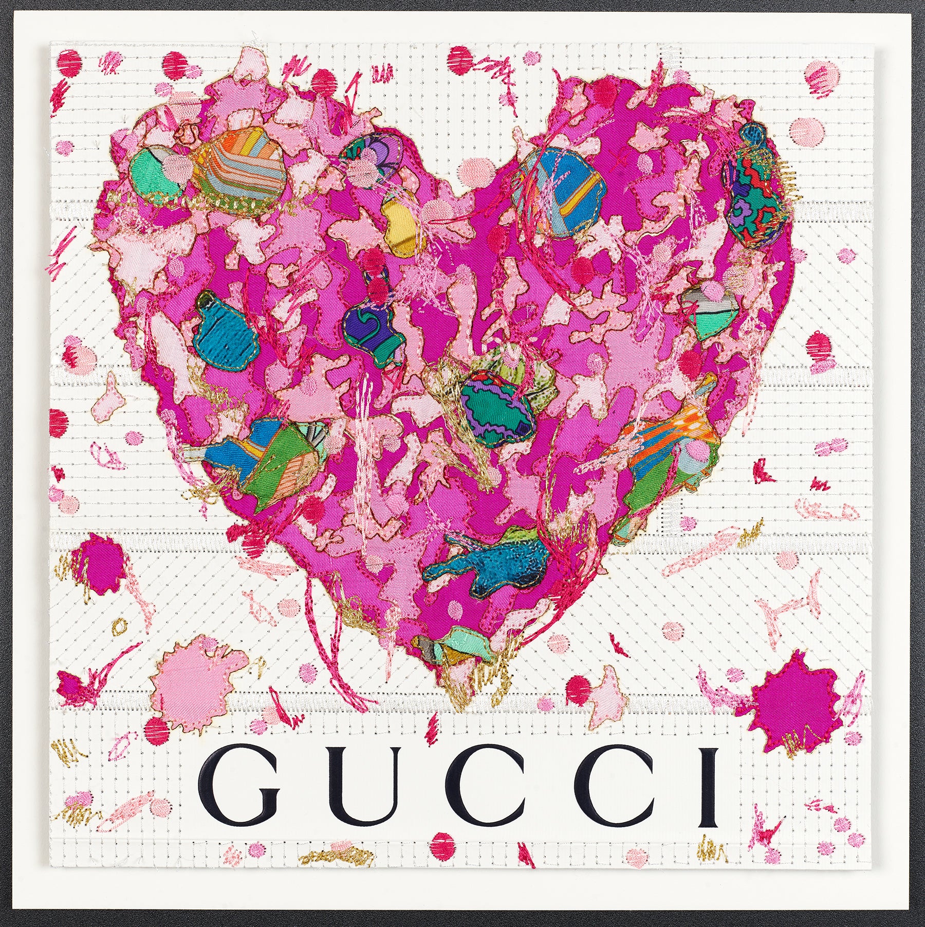 Custom Grafitti Heart 12"x12"