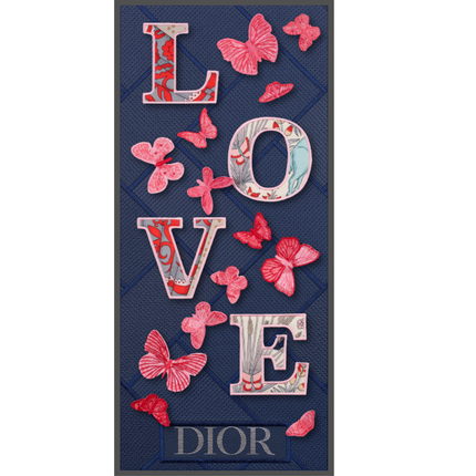 Double Love Pink 12"X26"