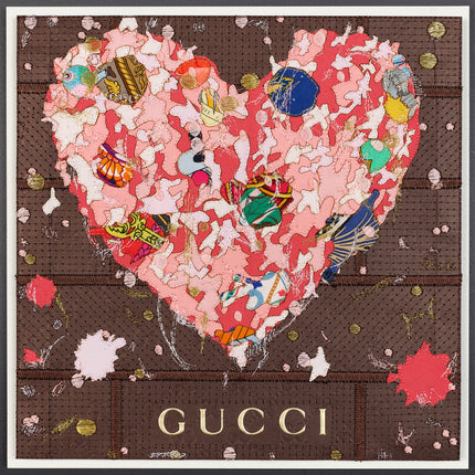 Custom Grafitti Heart 12"x12"