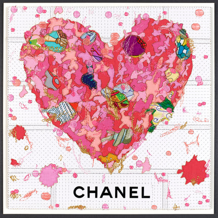 Custom Grafitti Heart 12"x12"