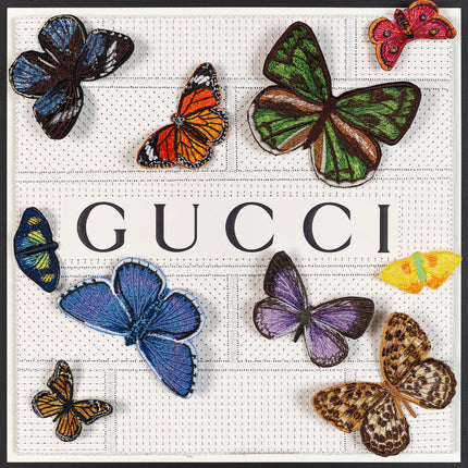 Butterfly Swarm 12"x12"