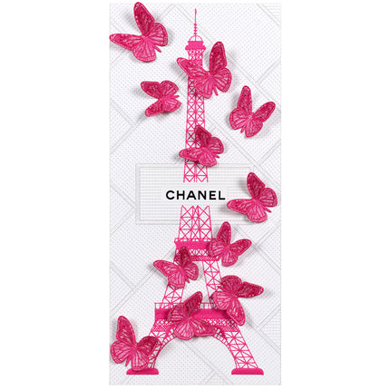 Eiffel Tower Pink 12"x26"