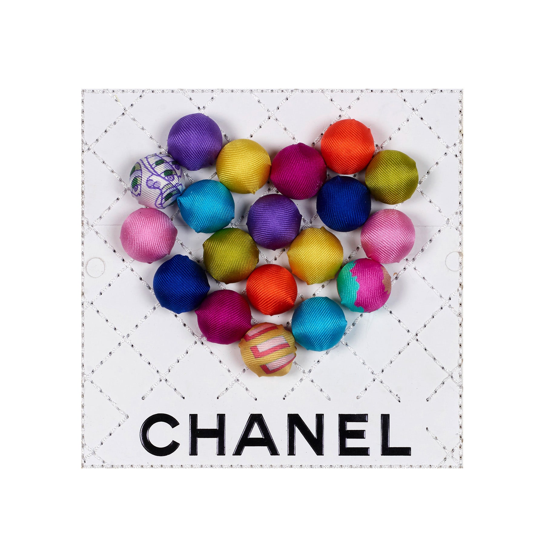 Petite Pom Pom Heart 5"x5"