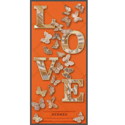 Double Love Brown  12"X26"