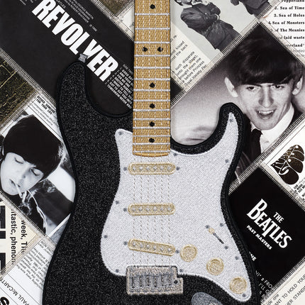 The Beatles Glitter Stratocaster 12"x26"