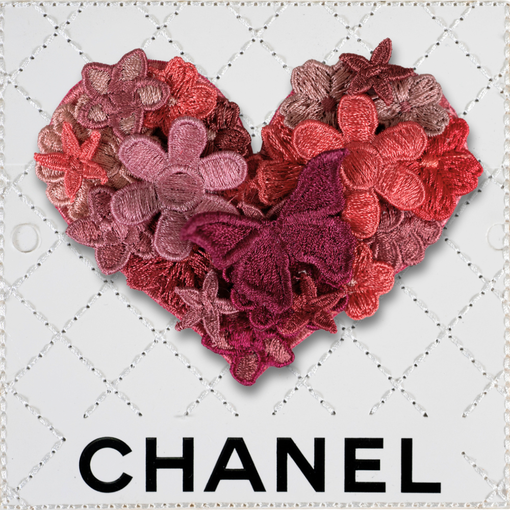 Petite Gypsy Heart 5”x5” - Crimson