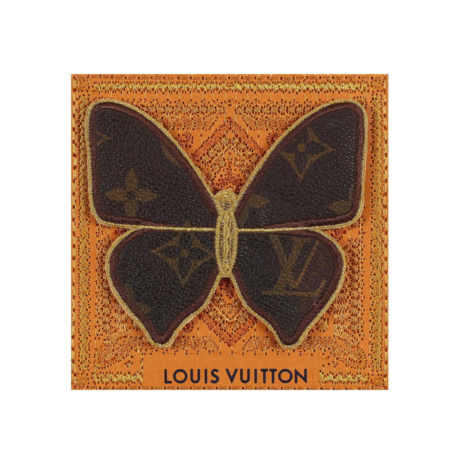 Petite LV Monogram Butterfly 5"x5"