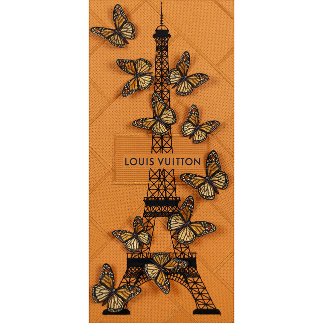 Eiffel Tower Black 12"x26"