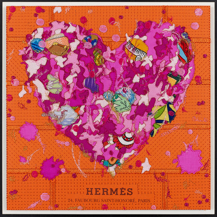 Custom Grafitti Heart 12"x12"