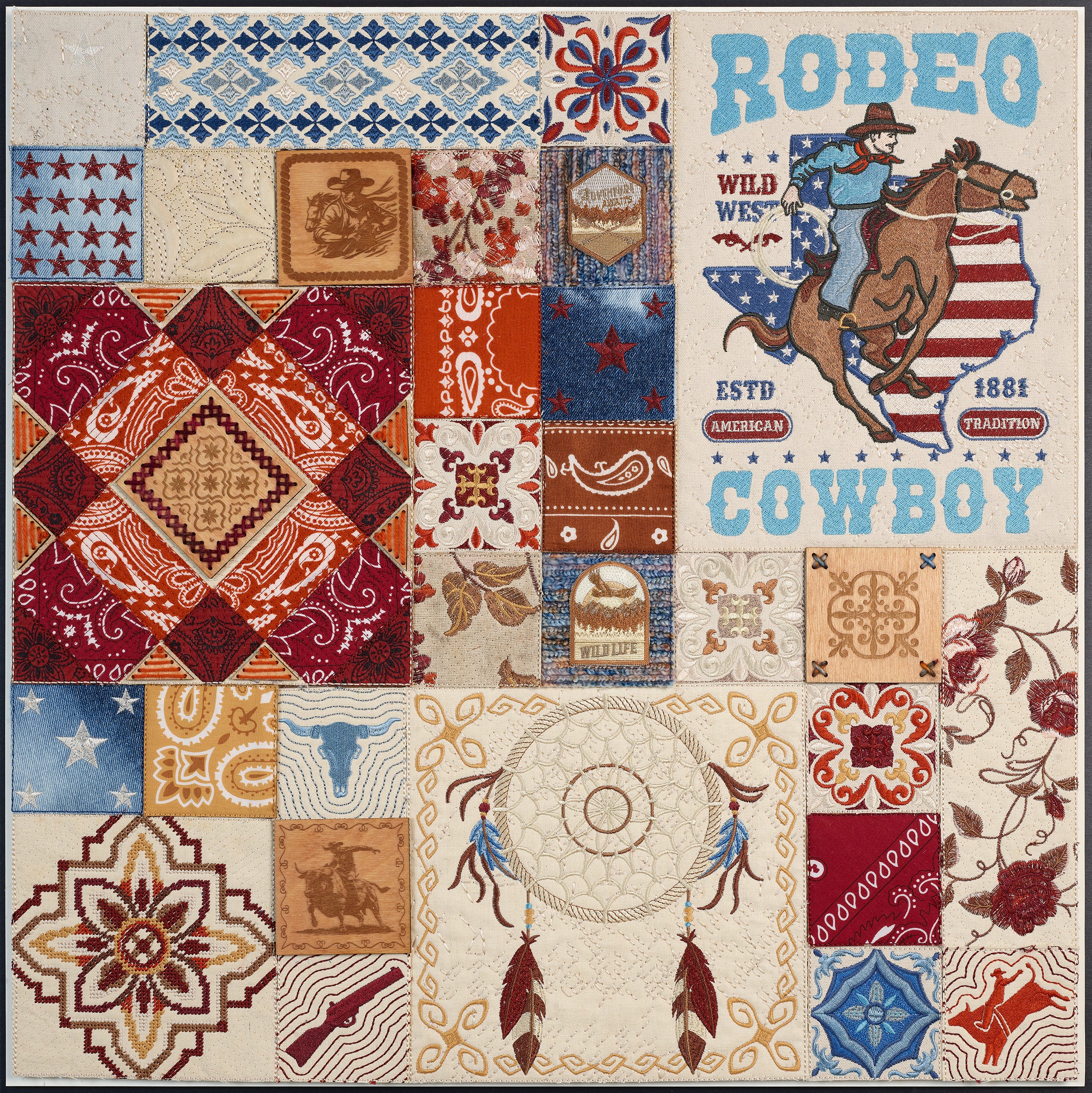 American Sampler 26"x26"