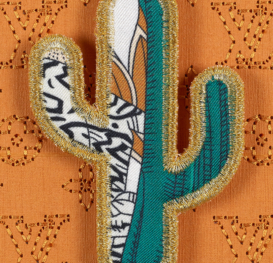 Petite Painted Cactus 5"x5"