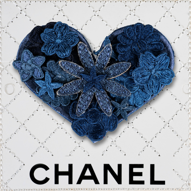 Petite Gypsy Heart 5”x5” - Denim