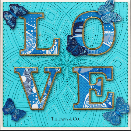 Love Blue 12"X12"