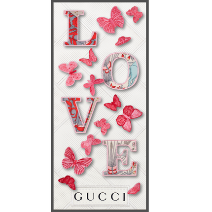Double Love Pink 12"X26"