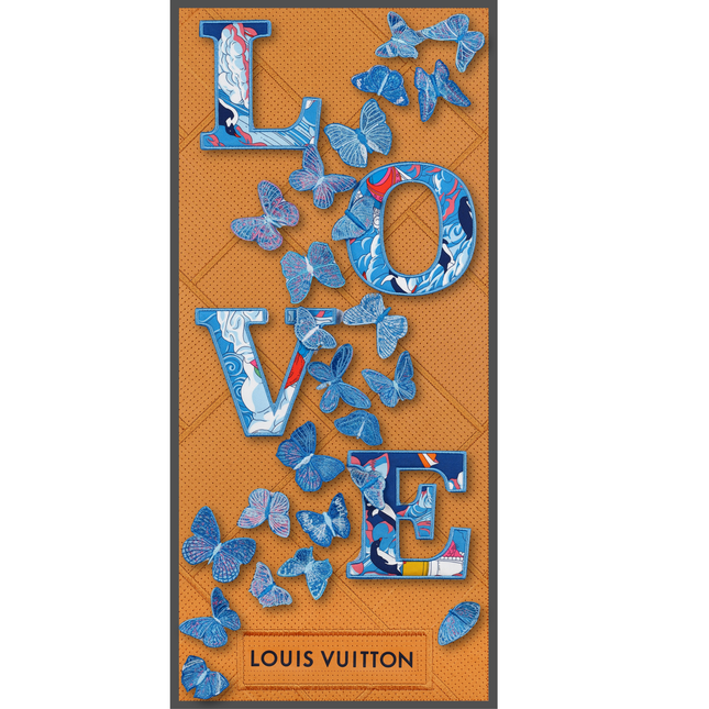 Double Love Blue 12"x26"