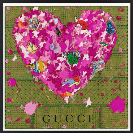Custom Grafitti Heart 12"x12"