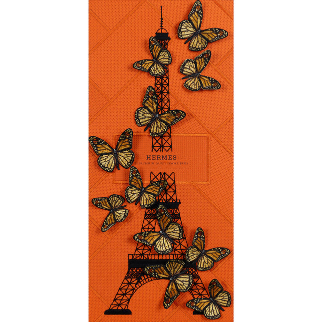 Eiffel Tower Black 12"x26"
