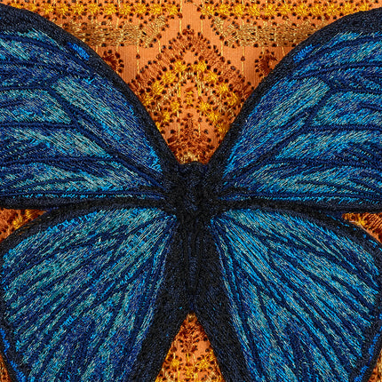 Petite Morpho Butterfly 5"x5"