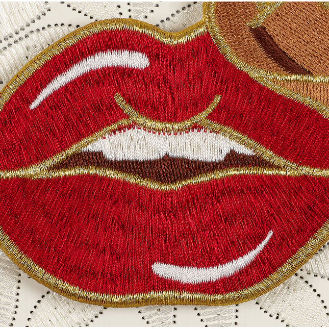 Petite Cowboy Lips 5"x5"