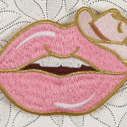 Petite Cowboy Lips 5"x5"