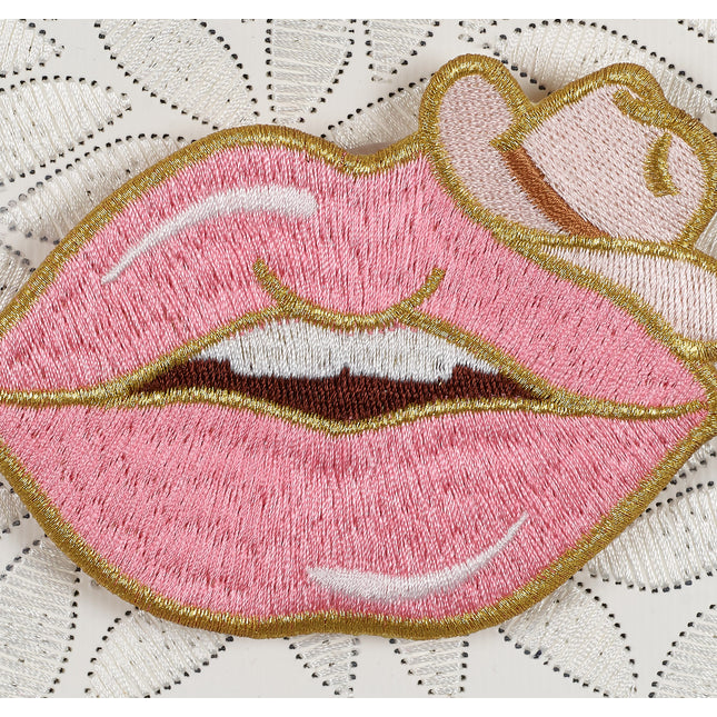 Petite Cowboy Lips 5"x5"
