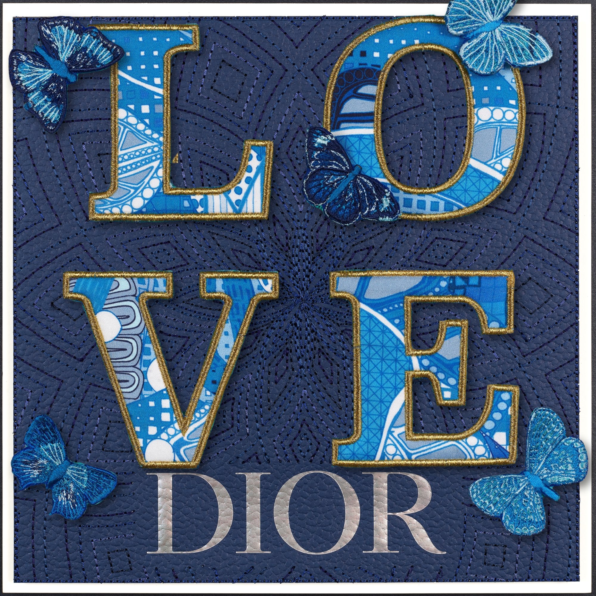 Love Blue 12"X12"