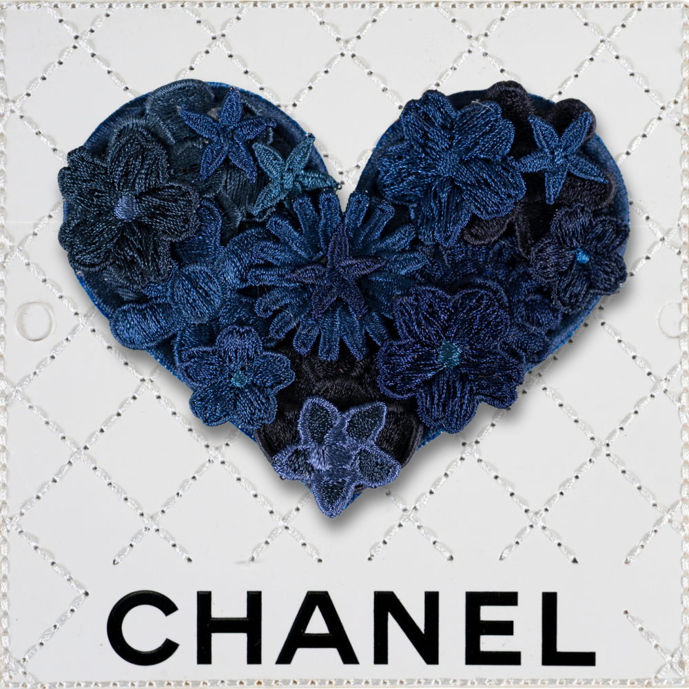 Petite Gypsy Heart 5”x5” - Navy