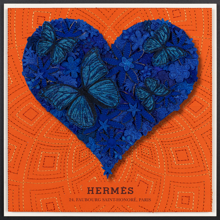 Gypsy Heart Blue 12"x12"
