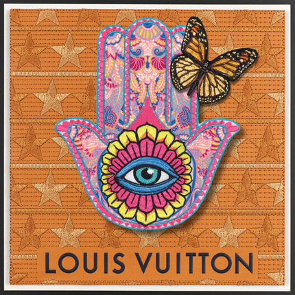 Hamsa jewel tone 12"x12"