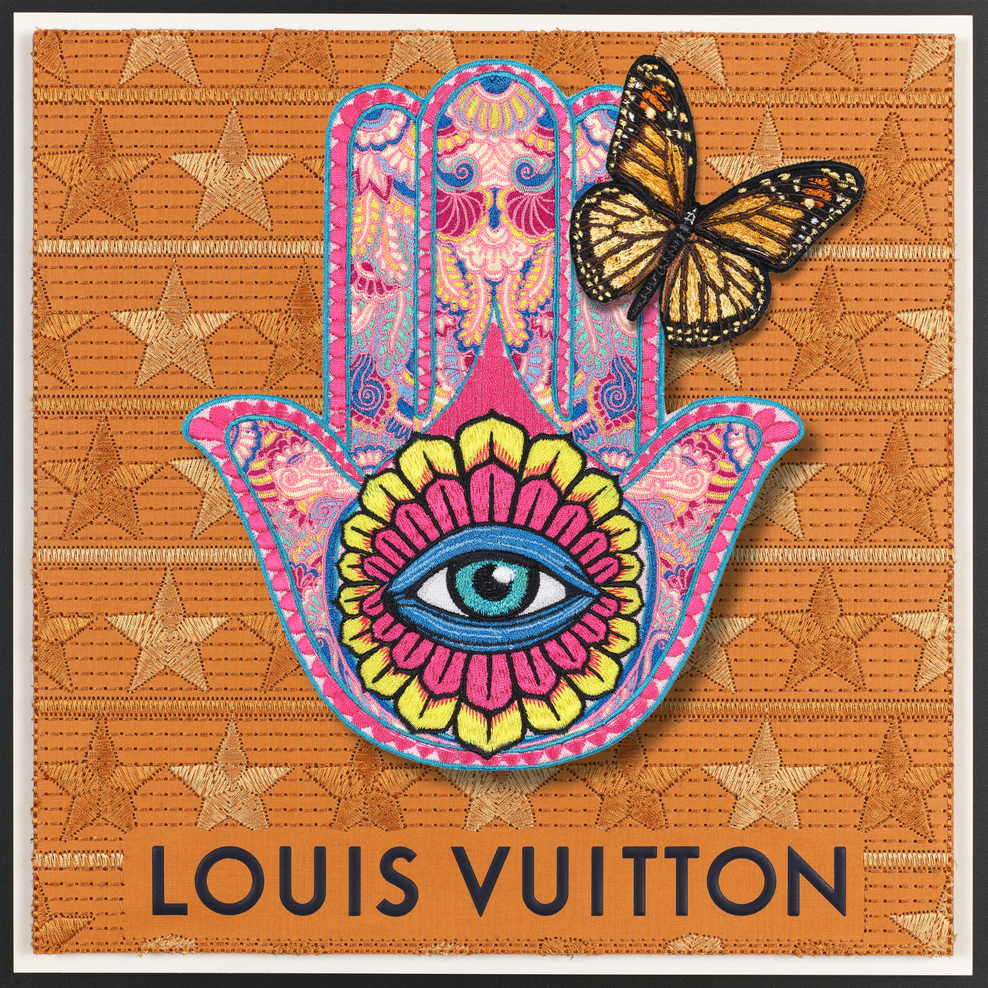 Hamsa jewel tone 12"x12"
