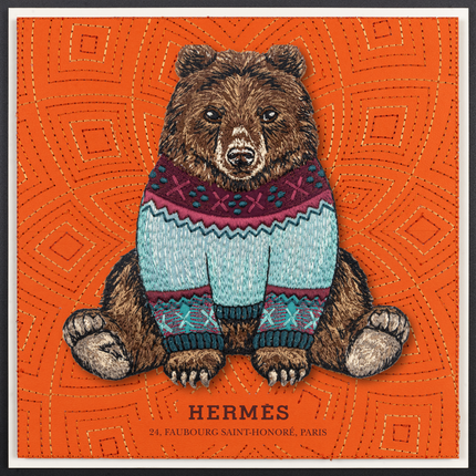 Sweater Bear 12"x12"