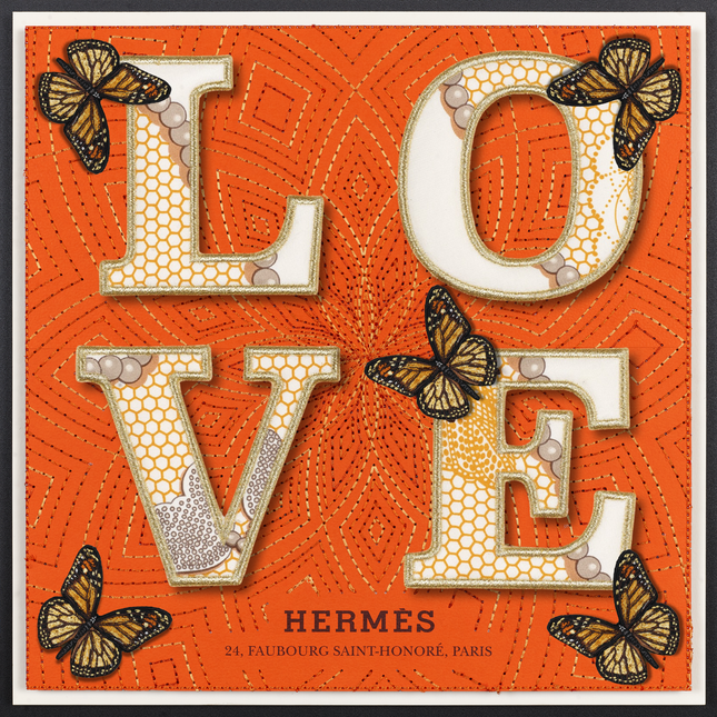 Love Brown 12"X12"