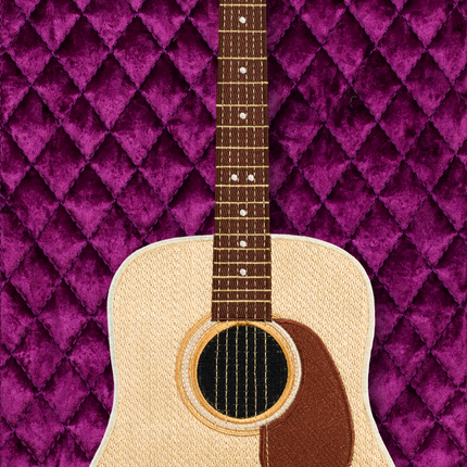 Acoustic with Quilted Background