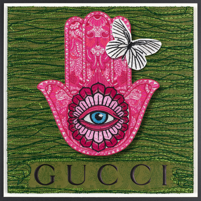 Hamsa Pink 12"X12"