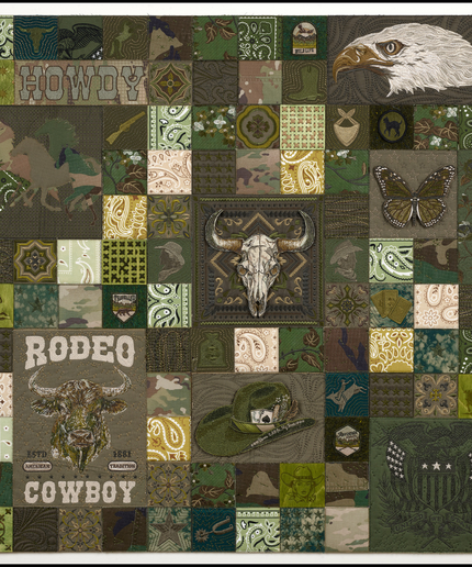 American Sampler One,  40"x40"